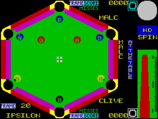 Angle Ball - ZX Spectrum game screenshot (1987) by Mastertronic